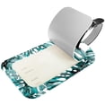 thumbnail image 2 of Square 2Pack PU Leather Leaves Cruise Luggage Tag with Privacy Cover and Name ID Tag for Travel Handbags Backpacks Luggage Tags, 2 of 6