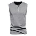 thumbnail image 4 of LilyLLL Mens Solid Color Vest Tank Tops Sleeveless Sport Workout Fitness Muscle T Shirt, 4 of 4