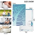 thumbnail image 2 of Coolnut Blue Music Grades Patterned Hand Towels 2 PCS, Cotton Bath Towel for Drying Face Hands Body Decorative Water Absorbent Lightweight Towels for Bathroom Ktichen Travel Gym, 16"x28", 2 of 6
