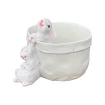 BNNG Rabbit Flower Pot Succulent Planter Garden Pots, Decorative Flower Pot,Animal Shaped Cartoon Planter Pots,Art Decorations Pocket Bunny Balcony Flowerpot Resin Plant Pots ecorative Plant Pots