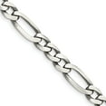 thumbnail image 1 of Sterling Silver Antiqued 6.5mm Figaro Chain (22 X 6.5) Made In Italy qfg180a-22, 1 of 5