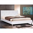 thumbnail image 1 of Barbara Full Bed with Crystal Button Tufting in White, 1 of 2