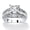 Brass, variant on 4.95 TCW Emerald-Cut Cubic Zirconia Ring in Platinum-plated Sterling Silver