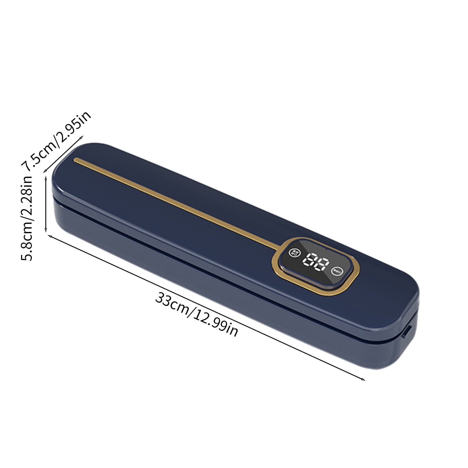 Automatic Food Vacuum Sealer Machine Compact Kitchen Sealing System for Food Preservation Fresh Storage Continuous Sealing LED Indicator USA Plug Included