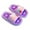 Purple, variant on Odeerbi Infant Toddler Girls Slippers Slip Resistant Lovely Prewalker Cute Cartoon Slippers Soft Breathable Bedroom Home Slippers Purple