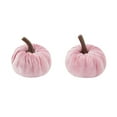 thumbnail image 6 of Set of 12 Faux Assorted Velvet Pumpkins Decorative Pink Fabric Foam Pumpkins for Farmhouse Fall Wedding Thanksgiving Halloween Table Centerpiece Mantel Kitchen Decorations, 6 of 7