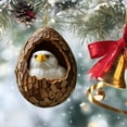 thumbnail image 5 of Charming Christmas Animals Print Acrylic Hanging Ornament with Adorable Designs, Wonderful Gift for Family and Colleagues to Decorate Home J, 5 of 8