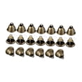 thumbnail image 2 of Campanas colgantes pequeñas de bronce, campanillas artesanales rústicas de metal para colgar. 20 piezas, 2 of 7