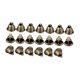 thumbnail image 2 of Cascabeles pequeños de bronce, diseño vintage, decorativos, rústicos, colgantes, para hacer tú mismo. 20 piezas, 2 of 7