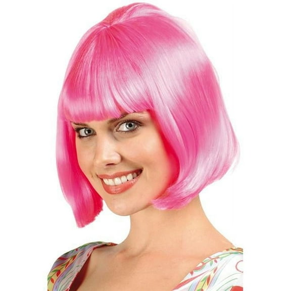 Barbara Ann Bob Costume Wig - Pink