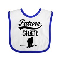 Inktastic Skiing Future Skier Boys or Girls Baby Bib