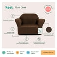 thumbnail image 5 of Plush Keet Children's Chair Brown, with accent pillow, 5 of 6