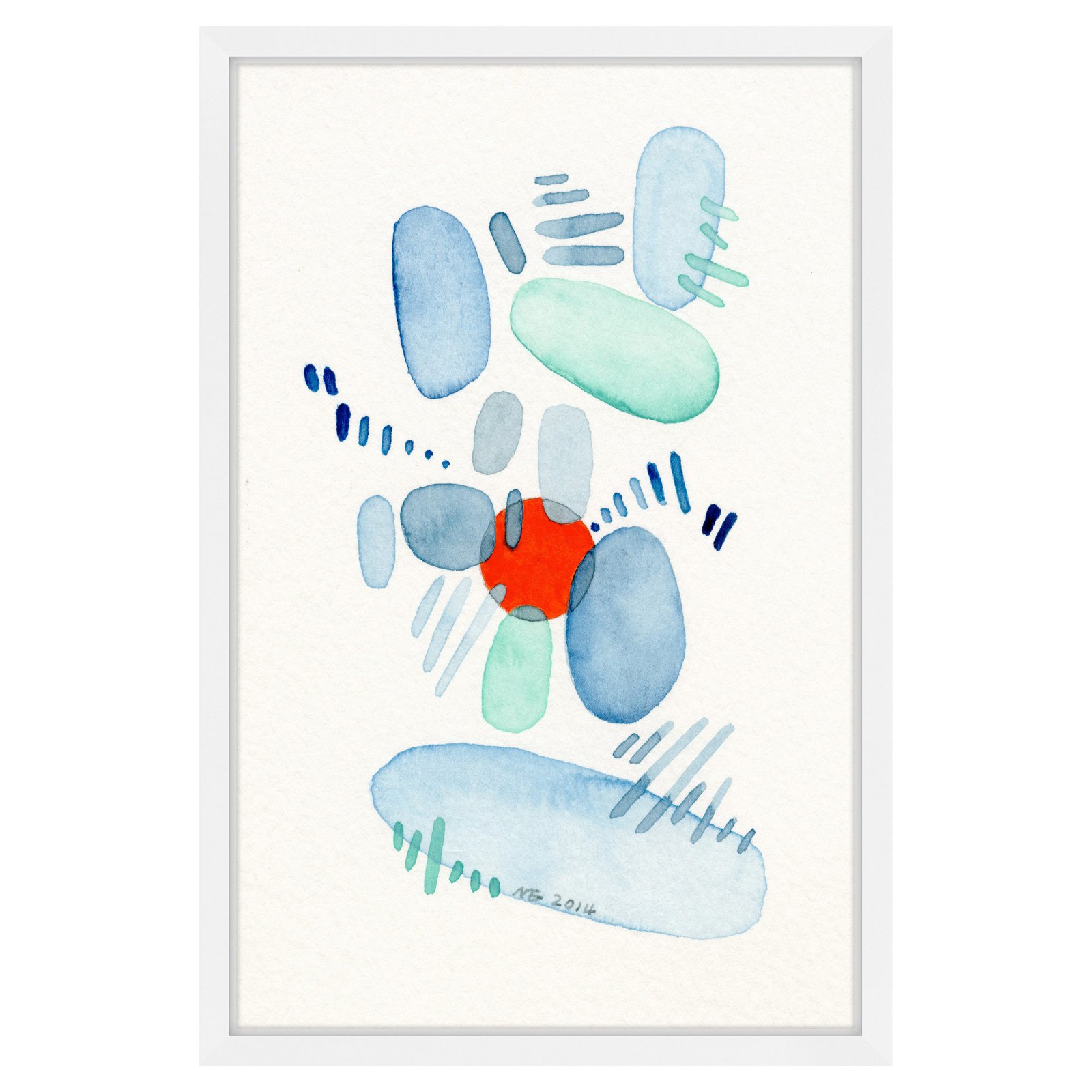 Marmont Hill "Red Dot" by Nikki Galapon Framed Painting Print