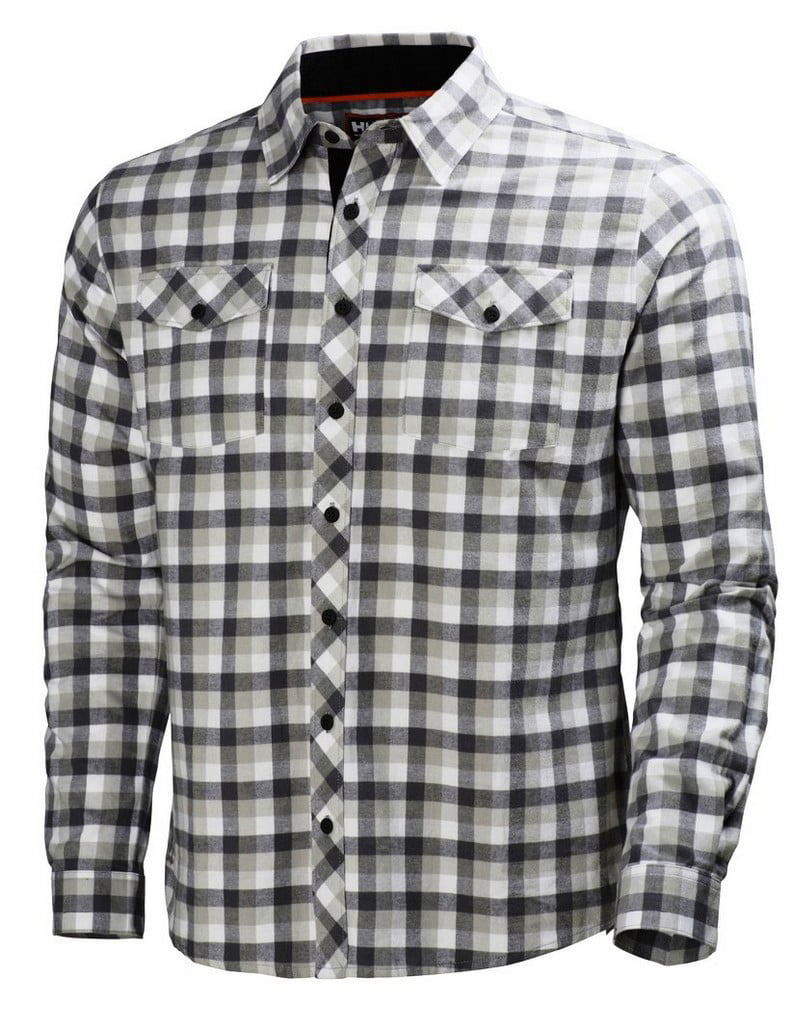 grau 3XL Helly Hansen Workwear Flanellhemd Vancouver Shirt Arbeitshemd 79100 