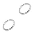 thumbnail image 3 of Redempat Solid 304 Stainless Steel Webbing Strapping Craft DIY Welded O Ring Silver 30x8mm 2Set, 3 of 6