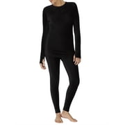 ClimateRight by Cuddl Duds Women's and Women's Plus Stretch Corded Velour Warm Underwear Long Sleeve Top