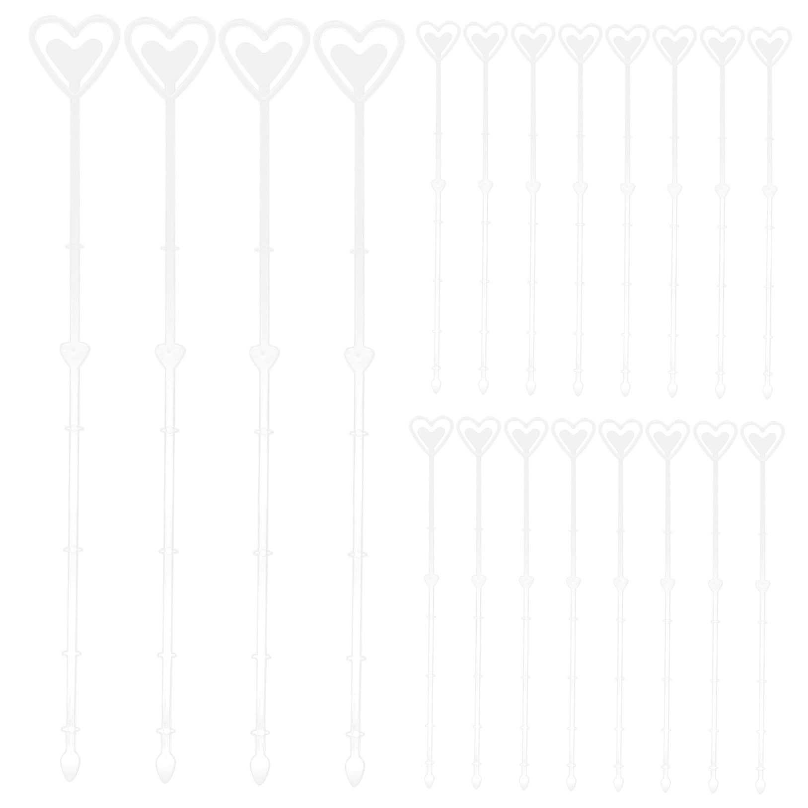 Worgeous Floral Picks for Arrangements Card Holders Plastic White Smooth and Durable 160pcs