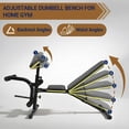 thumbnail image 4 of Multifunctional Adjustable Weight Bench for Full Body Workout -Dumbbell Bench  with Thick Padded Seat & Backrest for Home Gym Strength Training,396 Lbs Weight Capacity, 4 of 6