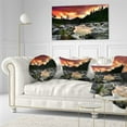 thumbnail image 4 of Design Art Rocky Mountain River at Sunset Photographic Print on Wrapped Canvas, 4 of 5
