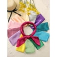 thumbnail image 5 of INSPIRE CHIC Women's Satin Neck Scarf Square Silky Solid Neckerchief Head Wrap Bandanas Coral 90x90cm/35.4x35.4 inches(LxW), 5 of 6