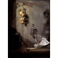 thumbnail image 2 of Paudiss, Christoph 14x18 Black Ornate Wood Framed with Double Matting Museum Art Print Titled - Still Life, 2 of 4