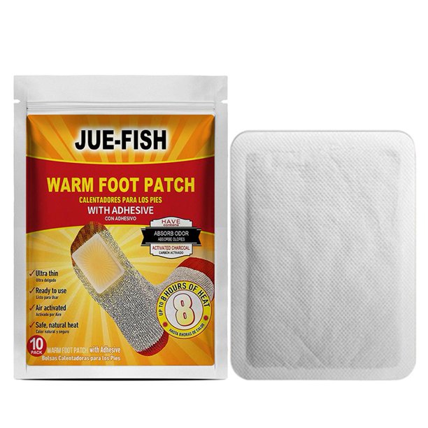 4Uds. Paquete De Calentadores De Pies, Pegatinas Naturales Para Calentadores De Pies, Adhesivo Para Hombres Y Mujeres, 10 Uds.