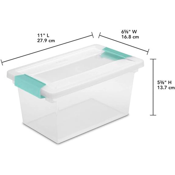 Stackable Storage Bins with Lids, Clear Heavy-Duty Plastic Totes for Home Organization, 12 Medium 12 Small