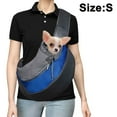 thumbnail image 1 of 0002-Bandolera portátil de malla transpirable para mascotas, pequeña, azul real Xemadio 2034782-2, 1 of 9