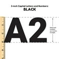 FreshCut Crafts Bulletin Board Letters & Numbers, BLACK 3 in. Capital