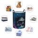 thumbnail image 4 of Fotbe Punk Style Blue Haired Skull Cesto de Ropa con Asas, Cesto Impermeable de Gran Capacidad, Bolsa de Lavado para Dormitorio, Cesto de Ropa con Ruedas y Asas-Small, 4 of 6