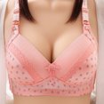 thumbnail image 4 of Bigersell Plus Size Sports Bras for Women Summer High Support Sports Bras for Women Molded Bra Style R3981 V-Neck Lightly Lined Bras Hook and Eye Bra Closure Women Size Cute Bras Pink L, 4 of 4