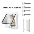 thumbnail image 2 of Cat Door Pet Dog Door Interior Door Automatic & Weatherproof Large Sliding Pet Door Inserts with Flap 4-Way Locking System - Ideal for Interior and Exterior Use 11.02" X 9.84" XL, 2 of 8