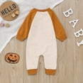 Afdoent Baby Boy Romper Halloween Boys Pumpkin Letter Printing Long