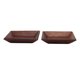 thumbnail image 3 of Plato cuadrado de madera para postre, plato de postre de madera de estilo japonés, plato para aperitivos y galletas, tamaño grande, 10x10cm, 2 uds., 3 of 5