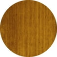 thumbnail image 1 of Ahgly Company Indoor Round Abstract Yellow Contemporary Area Rugs, 5' Round, 1 of 4