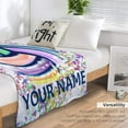 thumbnail image 5 of Personalized Volleyball Blanket Gifts with Name - 40"x50" Sports Throw Blanket for Adults, Kids - Colorful Soft Plush Blankets for Bed, Couch & Travel, 5 of 6