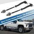 thumbnail image 2 of 4pcs Front Inner Outer Tie Rod Ends Kit Suspension Steering Tie Rod End for Suzuki Swift+ Drag Link, 2 of 7