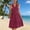 006 Wine, variant on Oplxuo Summer Dresses for Women V Neck Sleeveless Sundresses Button Down Casual Dresses Ruffled Hem Midi Dress for Beach
