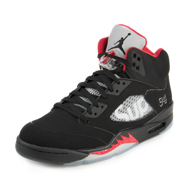 Air Jordan - Nike Mens Air Jordan 5 Retro Supreme Black/White-Varsity ...