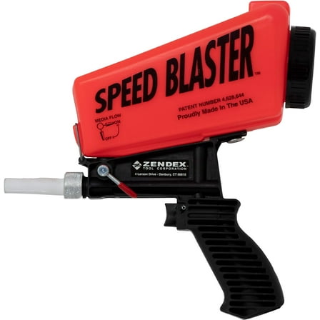 Zendex 007R Speed Blaster Handheld Sand Blaster, Neon-Red