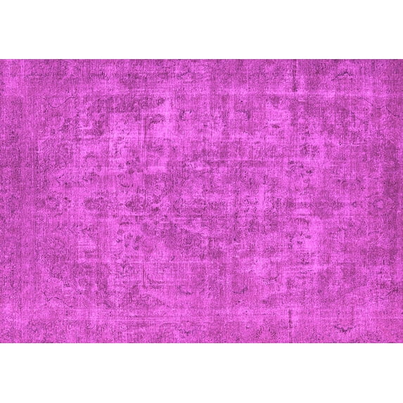 Ahgly Company Indoor Rectangle Oriental Pink Industrial Area Rugs, 2' x 4'