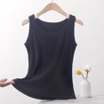 thumbnail image 2 of Oversized Women Crew Neck Tank Tops Knitted Rib Camisole Casual Solid Color Tops Loose Fit Basic Tanks Breathable Comfy Camis Summer Classic Sleeveless Tops (XL-5XL), 2 of 5