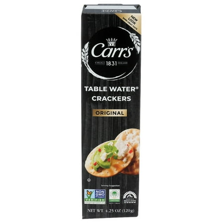 Carr's Original Table Water Crackers 4.25 oz (Pack of 12)