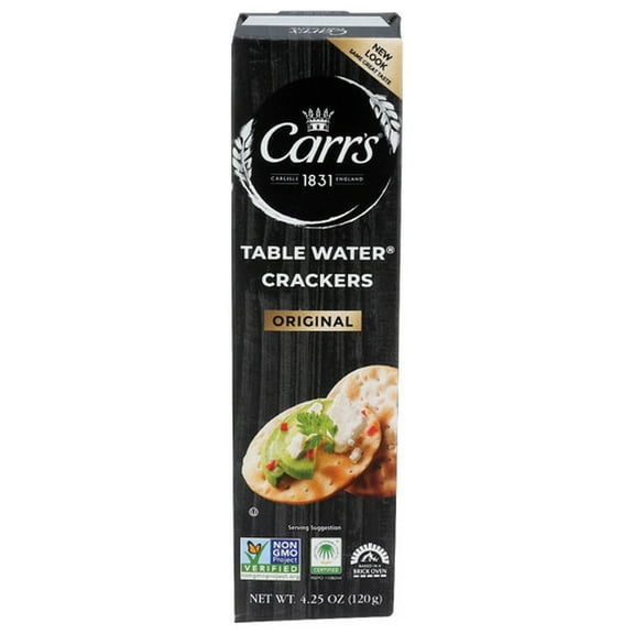 Carr's Original Table Water Crackers 4.25 oz (Pack of 12)