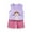 Purple, variant on DAETIROS Toddler Girls Outfit Sets-Comfy Cotton Cute Tank Top and Shorts Girls Summer Clothes Pink Size 3M-5