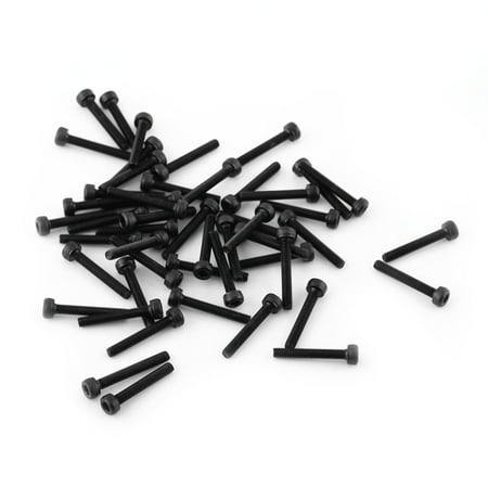 

M3 Black Hex Socket Cap Head Screw Bolt Set (M3*20mm Fully Threaded 50pcs)