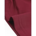 thumbnail image 5 of Agnes Orinda Plus Size Bodycon Dress for Women's Off Shoulder Mesh 3/4 Sleeve Stretchy Ruched Pencil Mini Dress 1X Burgundy, 5 of 5