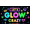 5B, variant on Neon Theme LET'S GLOW CRAZY Fun Party Banner for Night Event Celebration Indoor Use