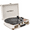 Oak, variant on Victrola Venture Bluetooth Portable Mid-Century Modern Suitcase Record Player with 3-Speed Turntable & Built-in Speakers  | Oak