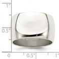 thumbnail image 2 of 925 Sterling Silver 12mm Half Round Band Ring Size 6.5, 2 of 6